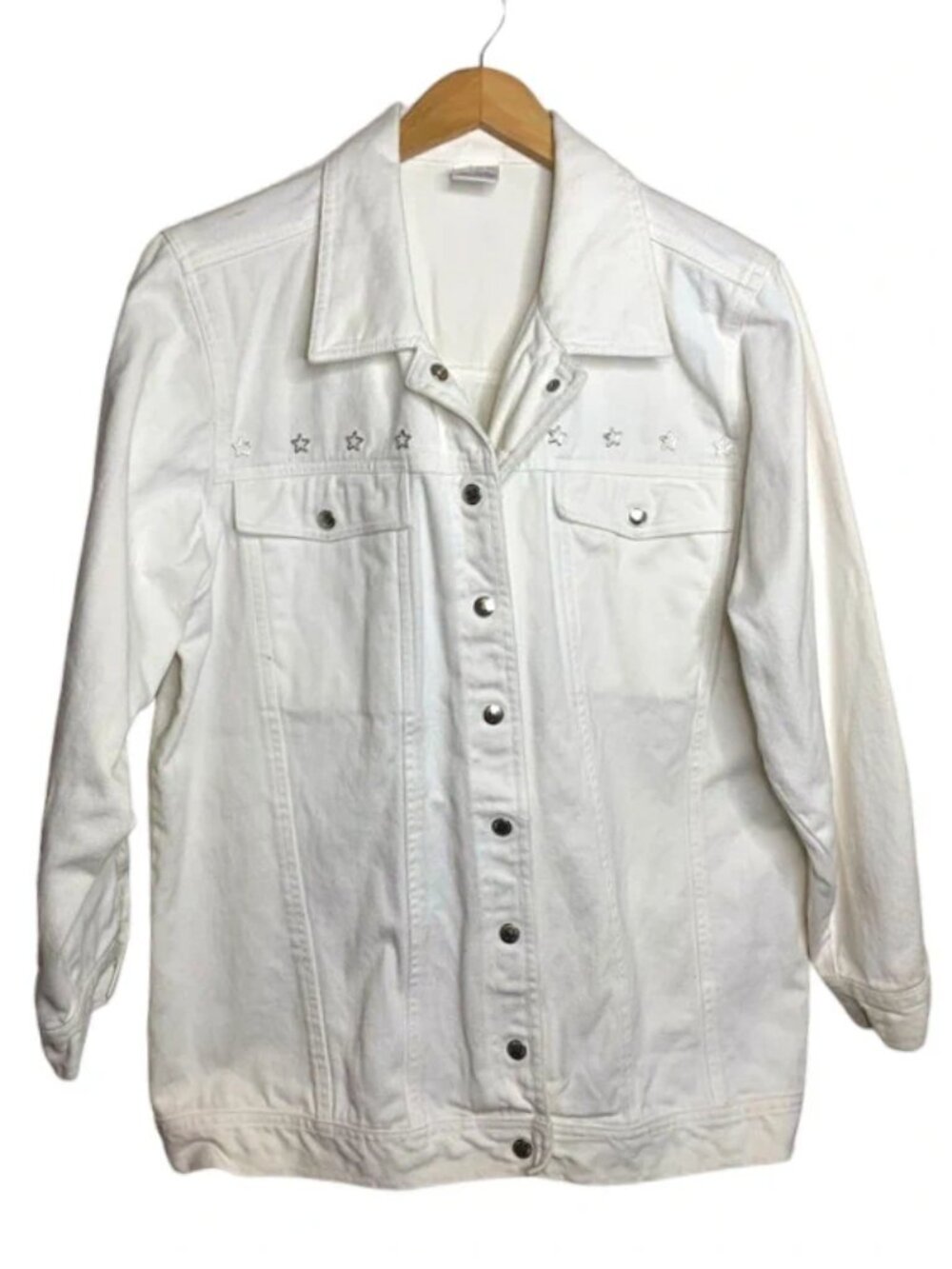 90s Avon White Denim Stars Jacket